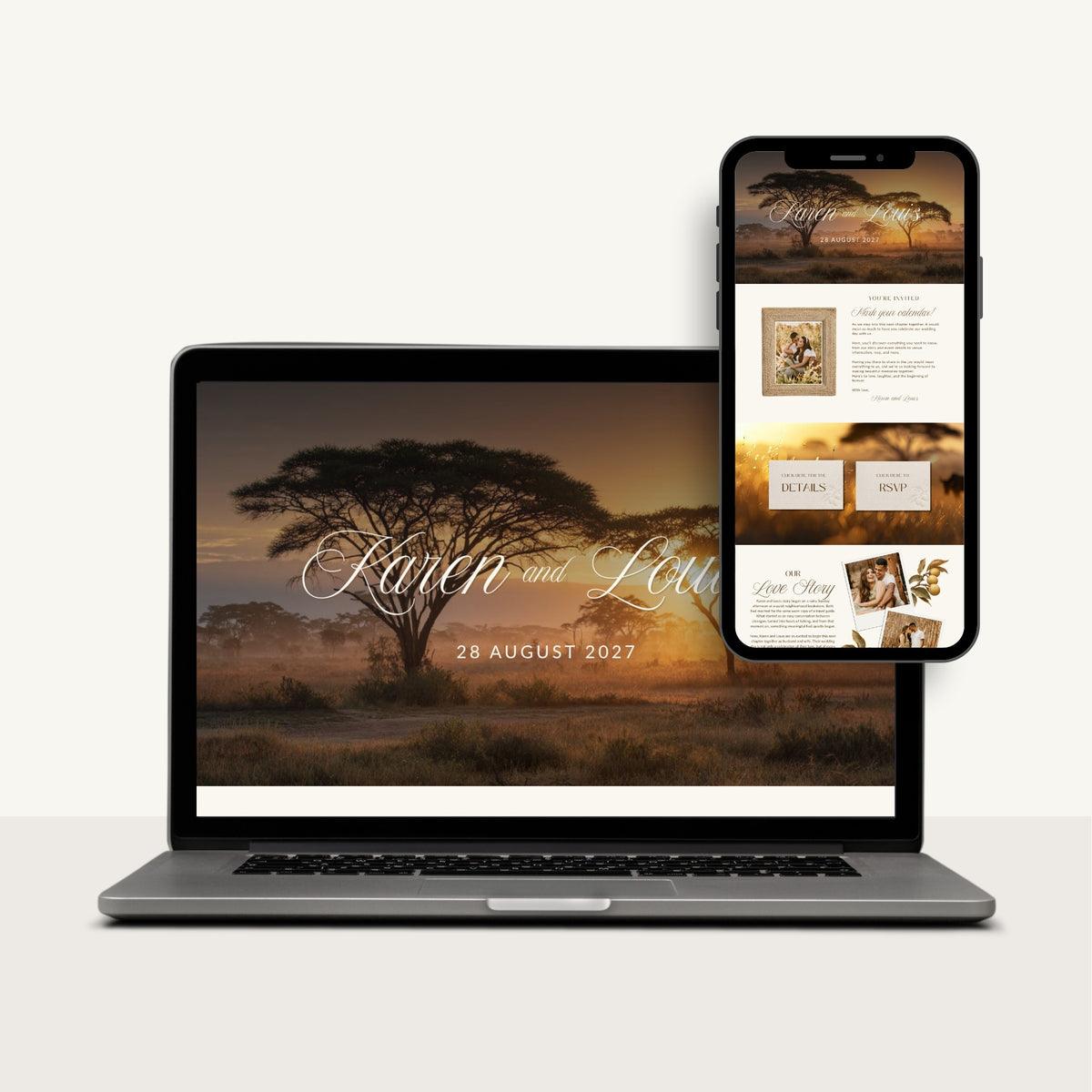Marula Wedding Website