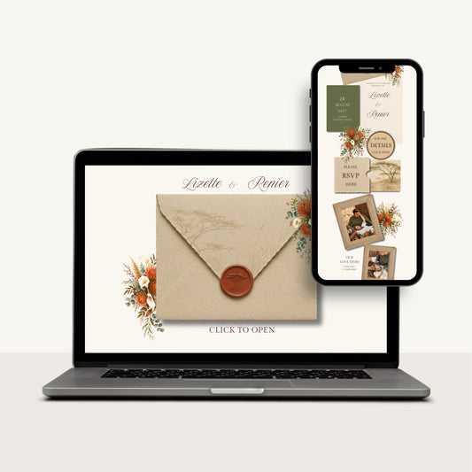 Bushveld Wedding Website Template
