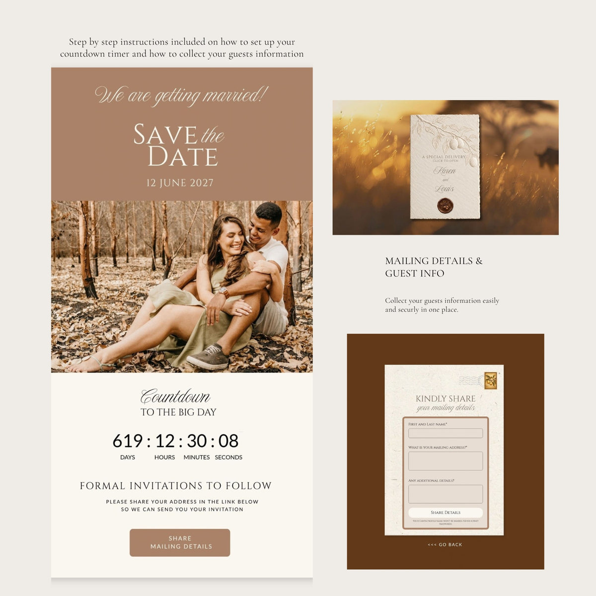 Marula Wedding Save the Date