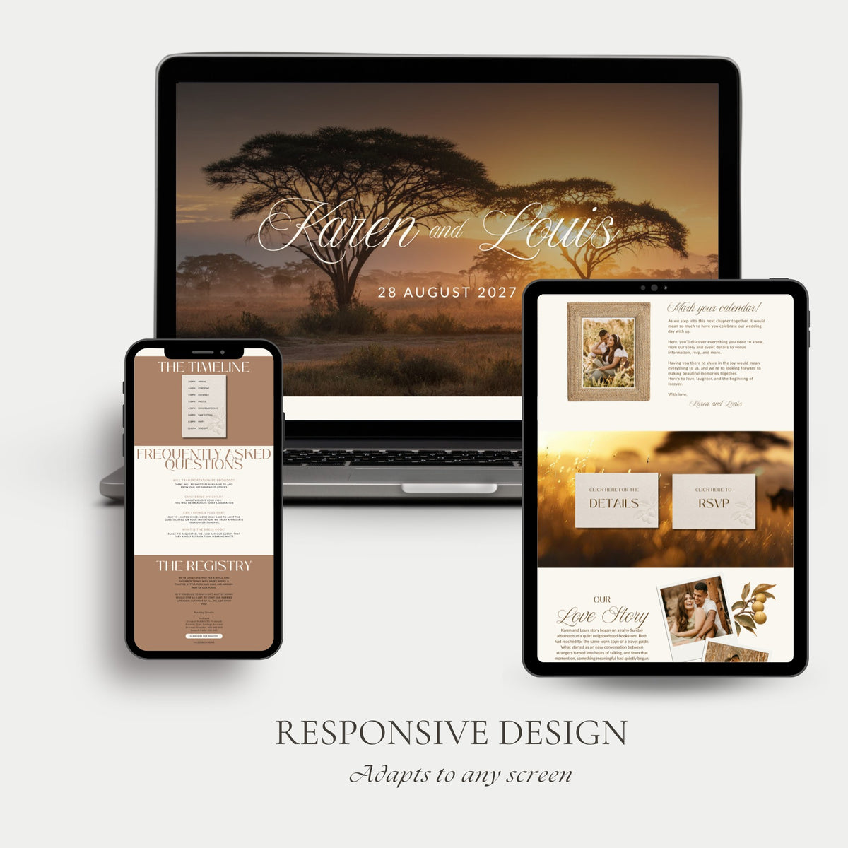 Marula Wedding Website