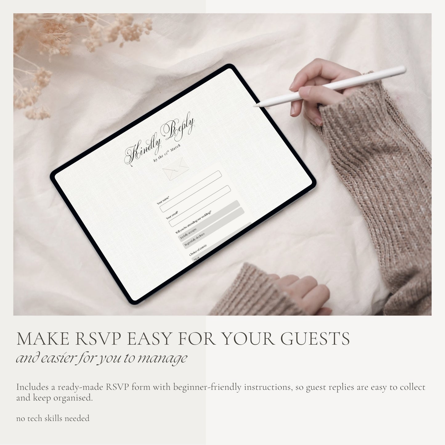 Classic Ivory Wedding Website Template