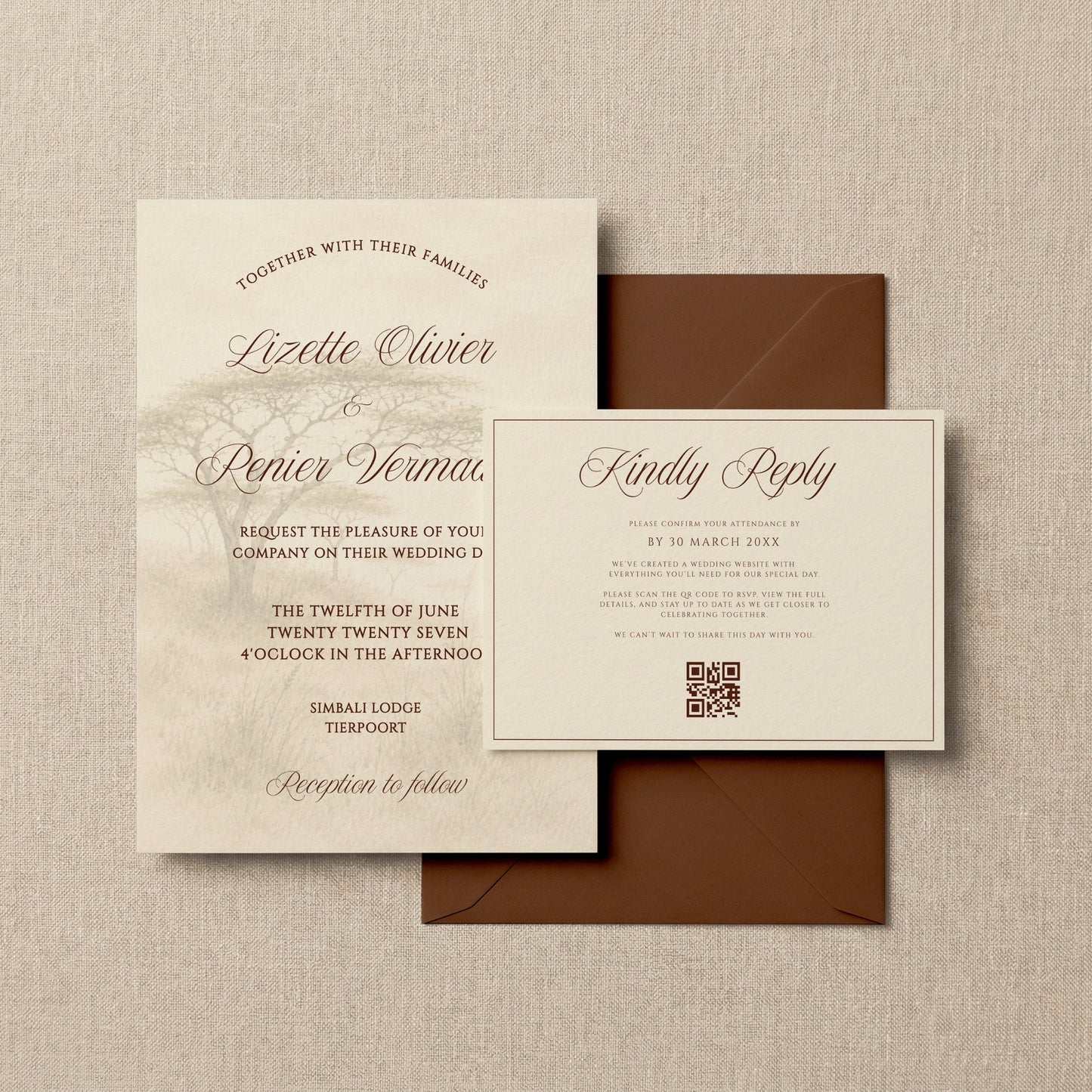 Bushveld Invitation Template