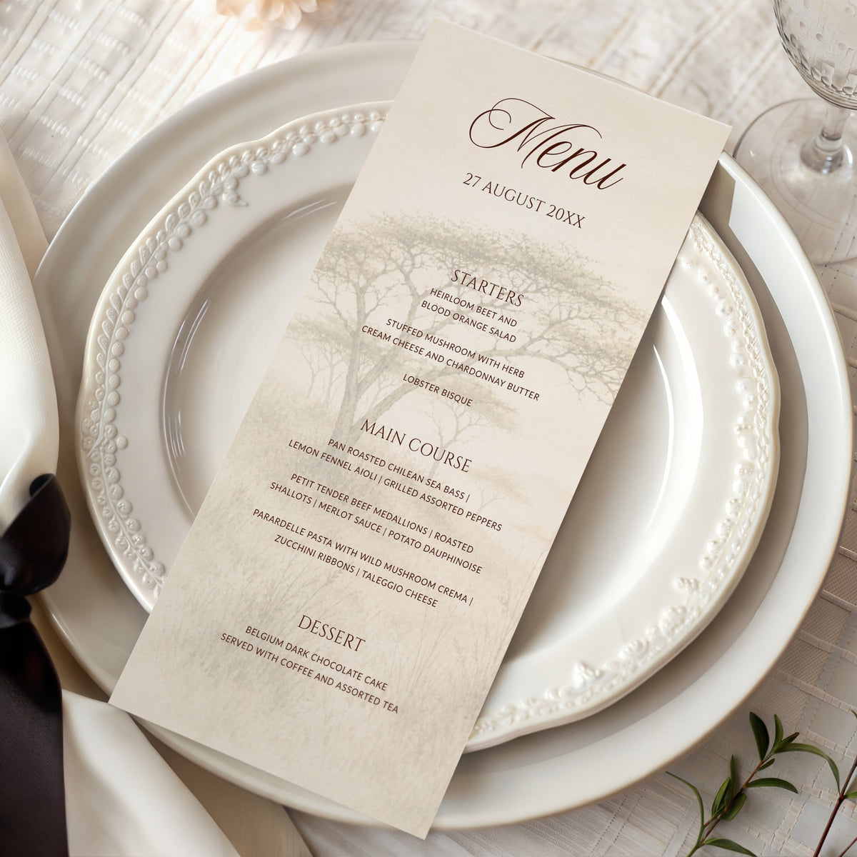 Bushveld Menu