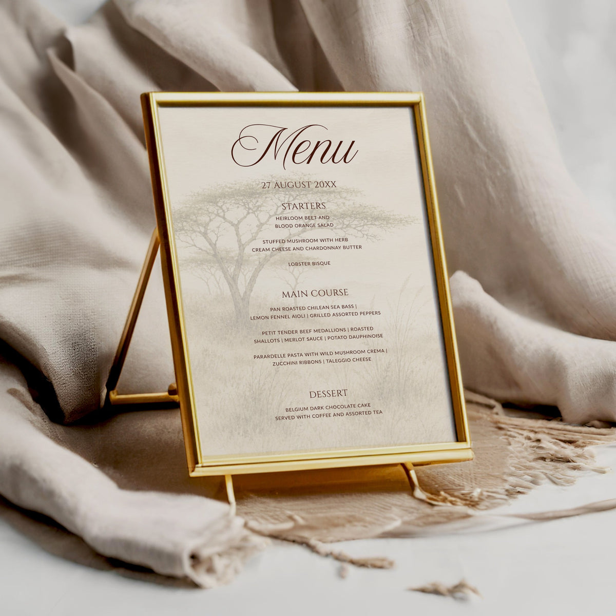 Bushveld Menu