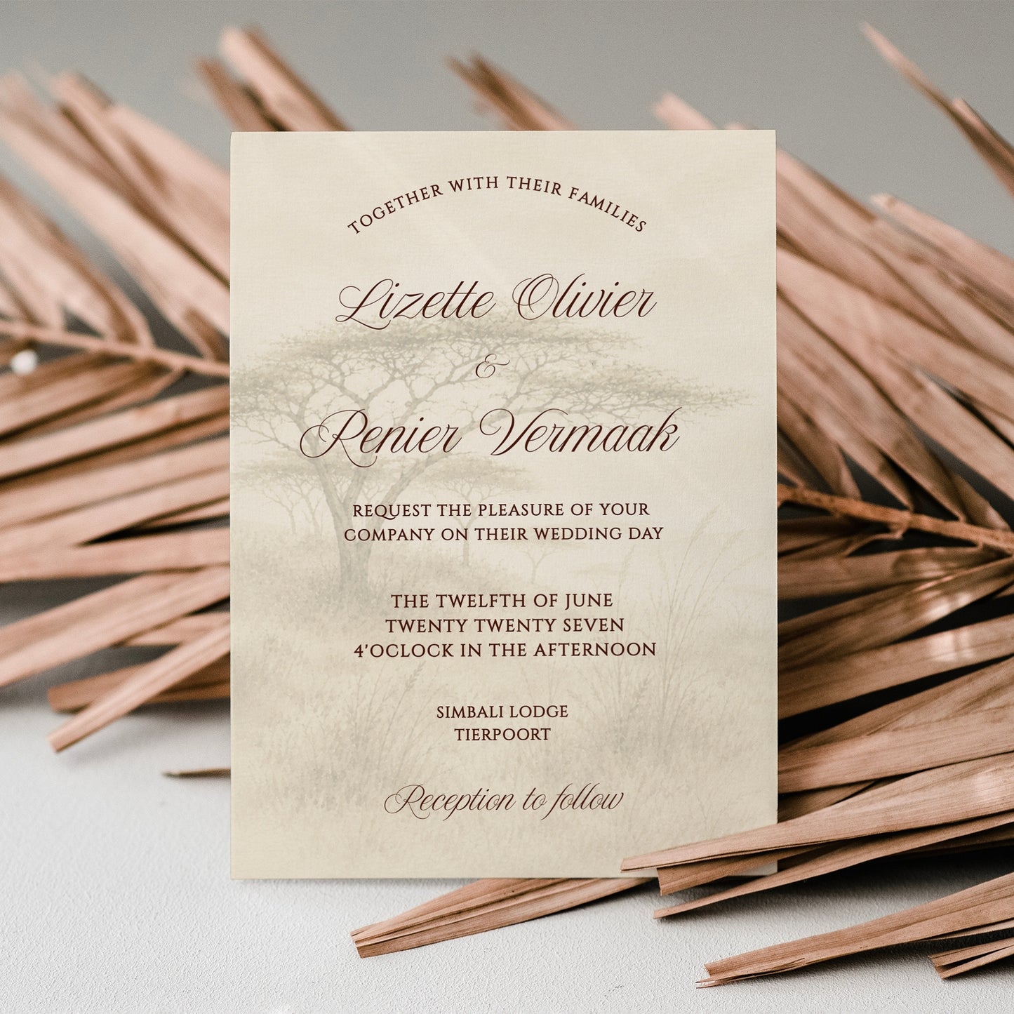 Bushveld Invitation Template