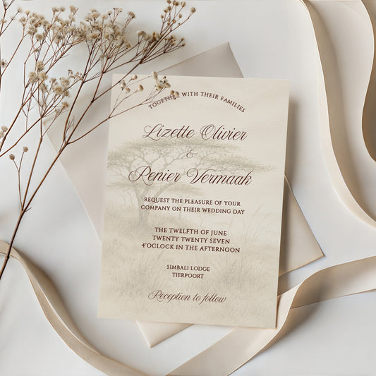 Bushveld Invitation Template
