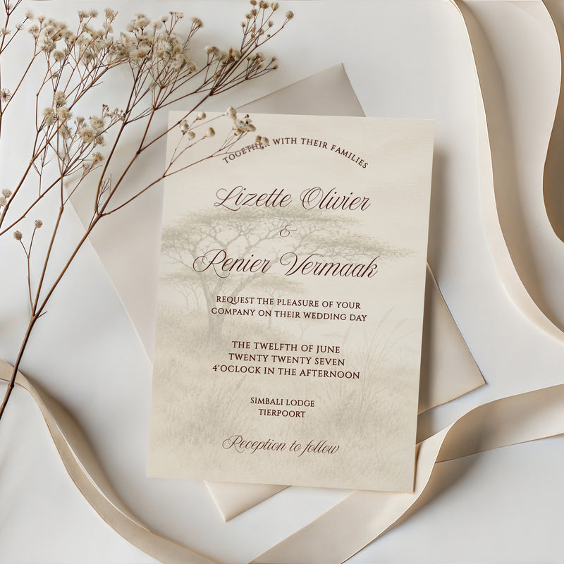Bushveld Invitation Template
