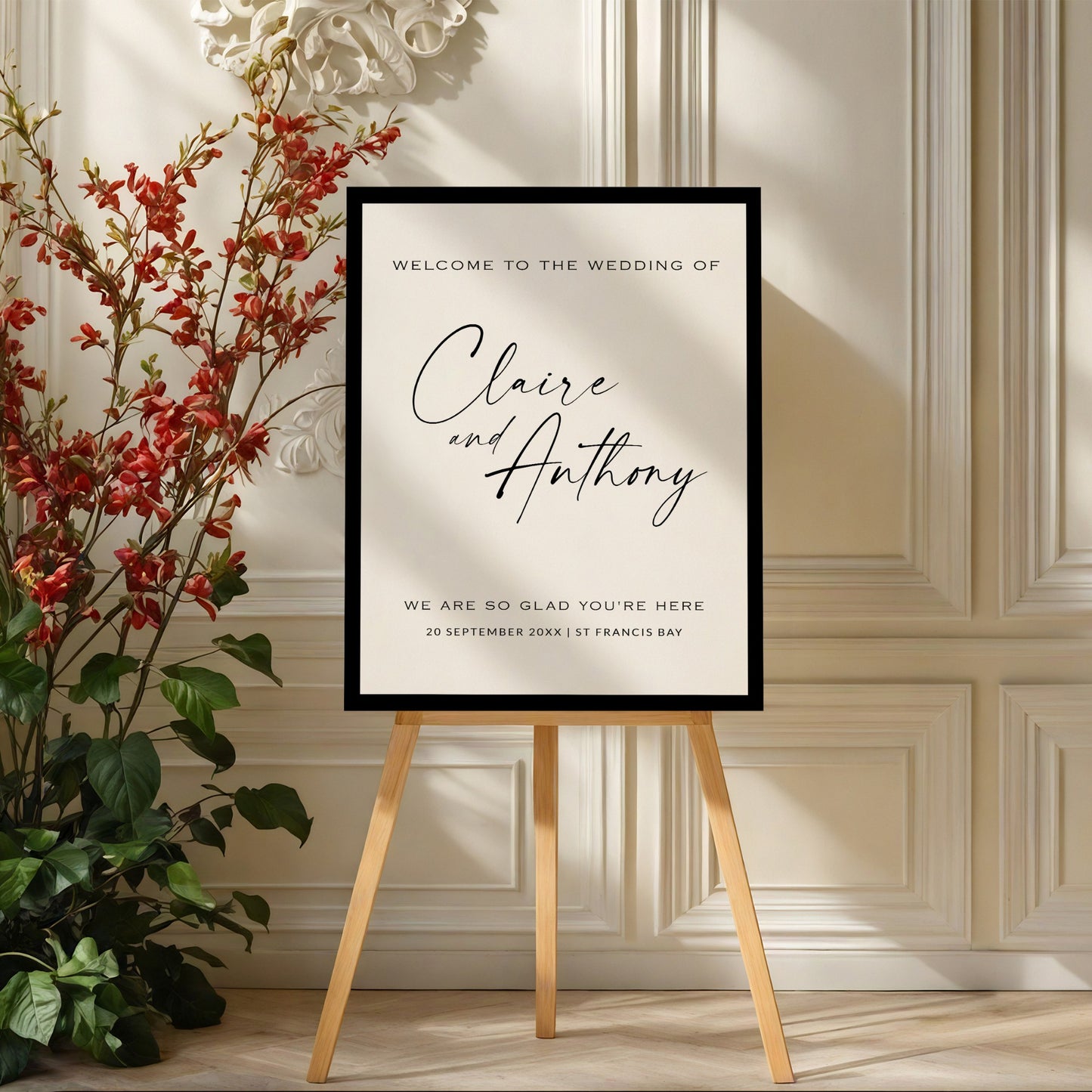 Black & White Welcome Template