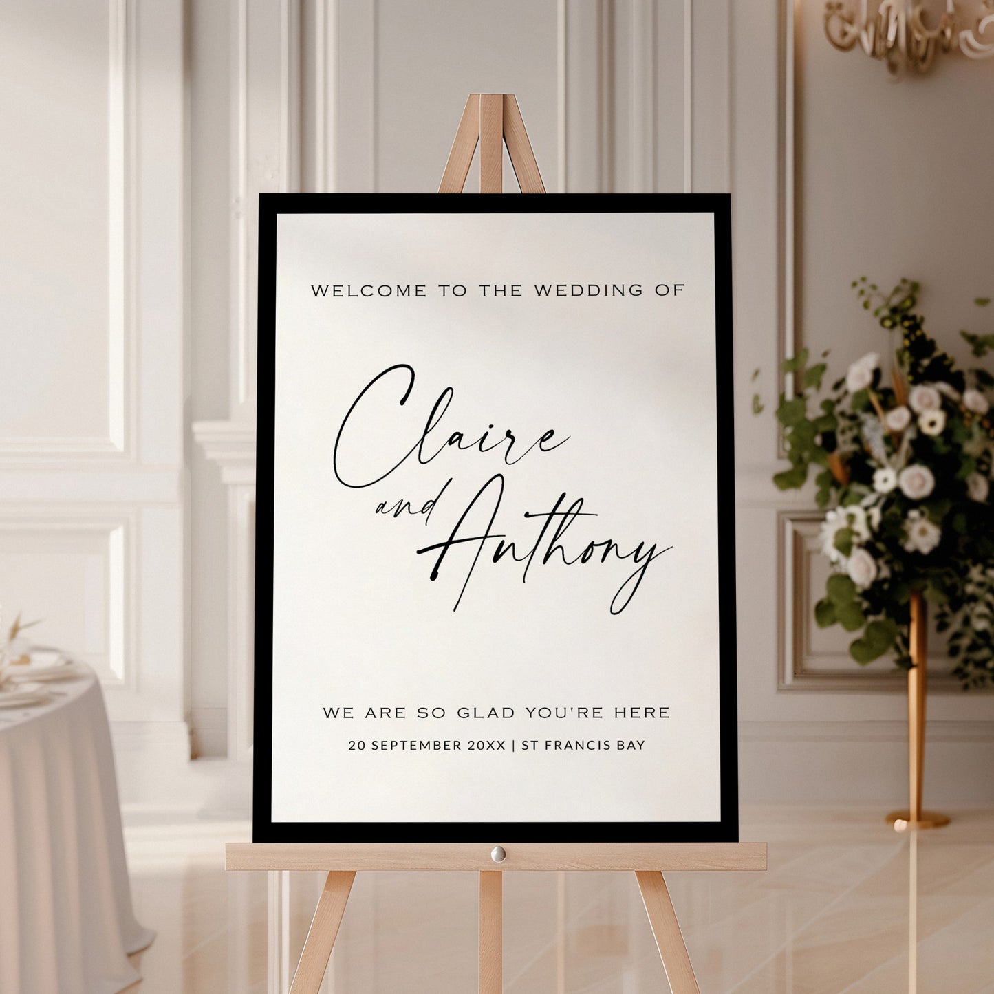 Black & White Welcome Template