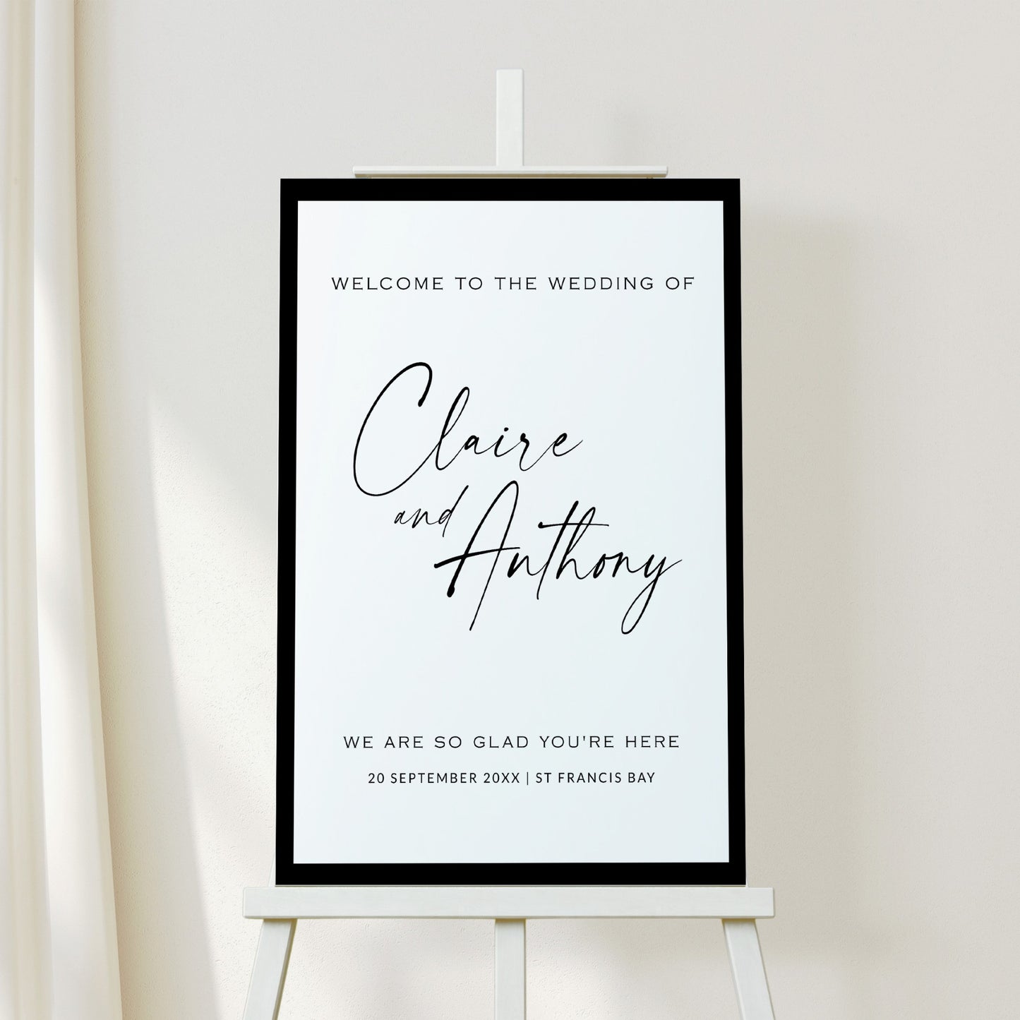 Black & White Welcome Template