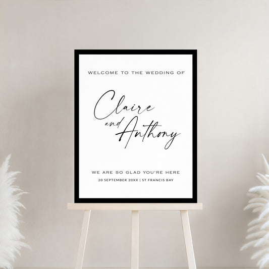 Black & White Welcome Template