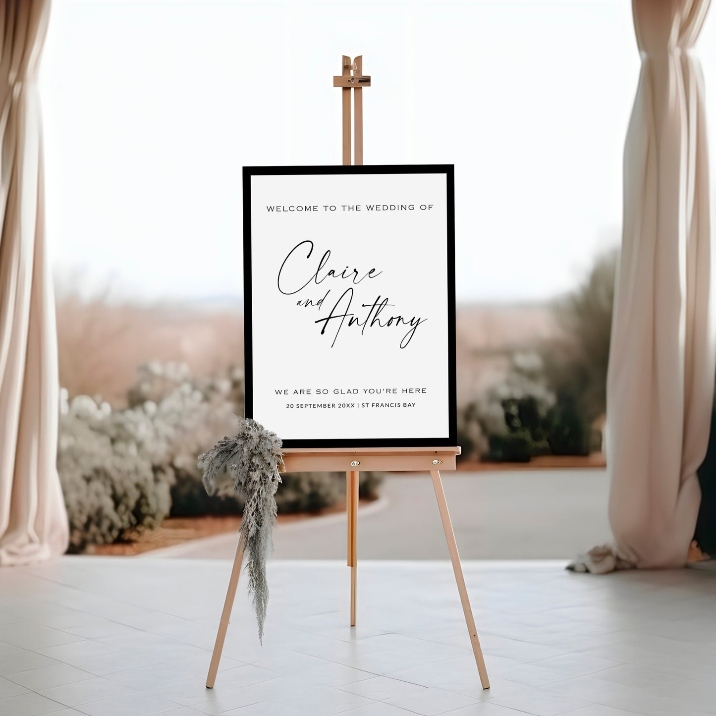 Black & White Welcome Template