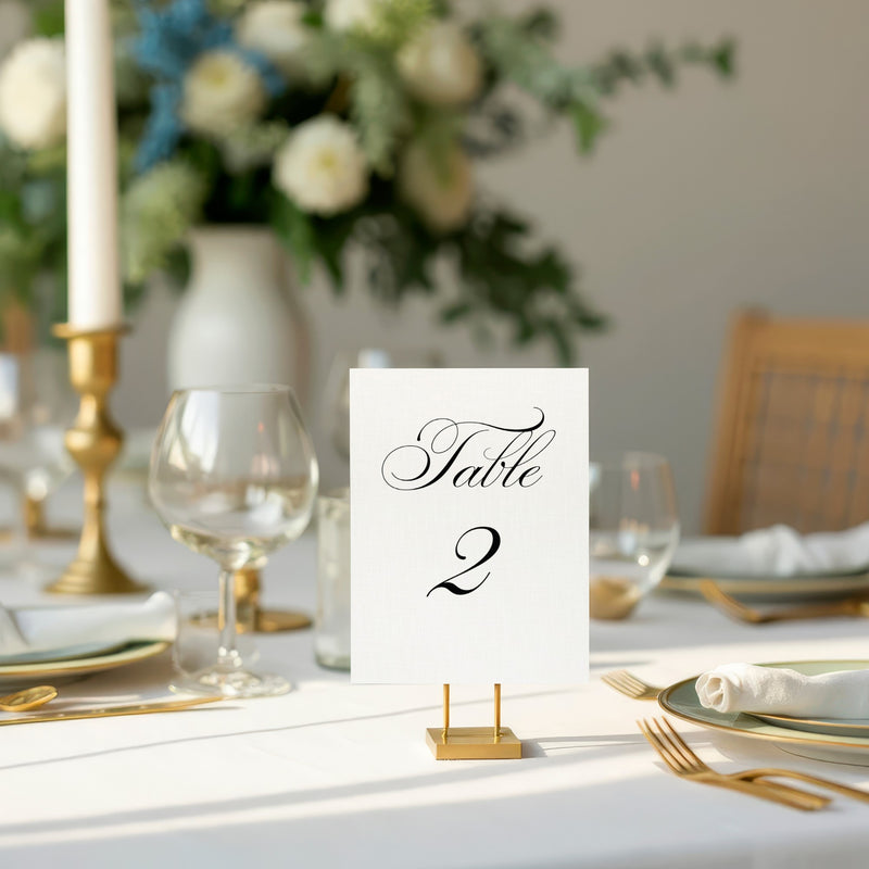 Classic Ivory Table Number template