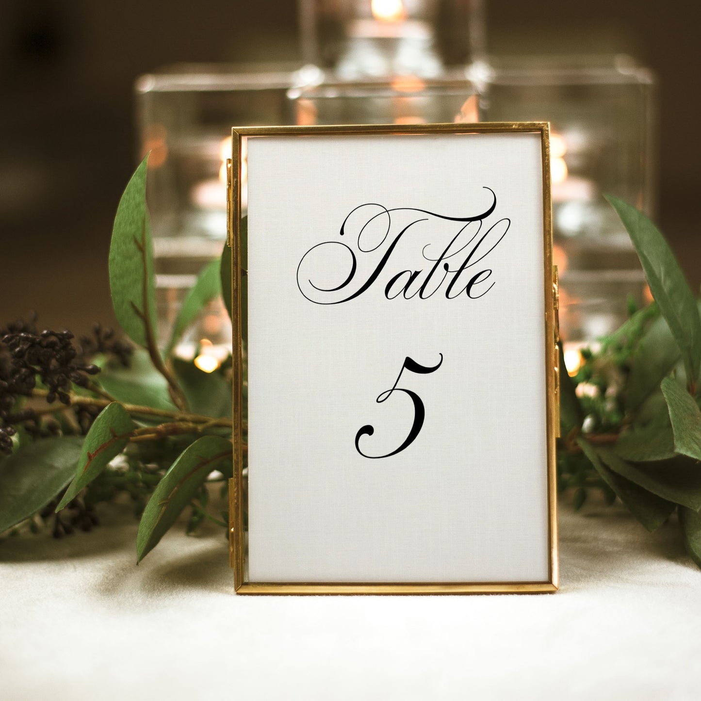 Classic Ivory Table Number template