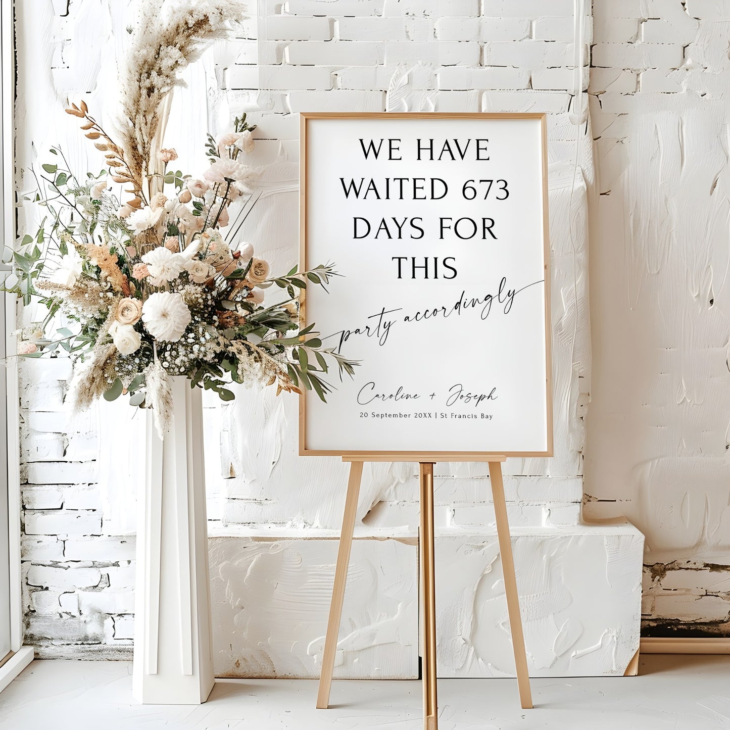 Party Accordingly Wedding Welcome Sign Template