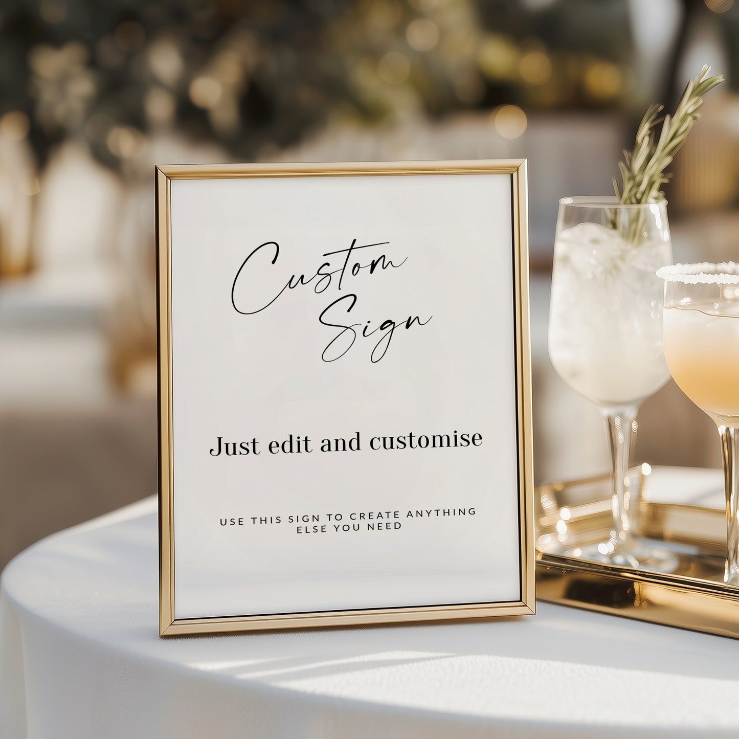 Modern Script Other Signs Template