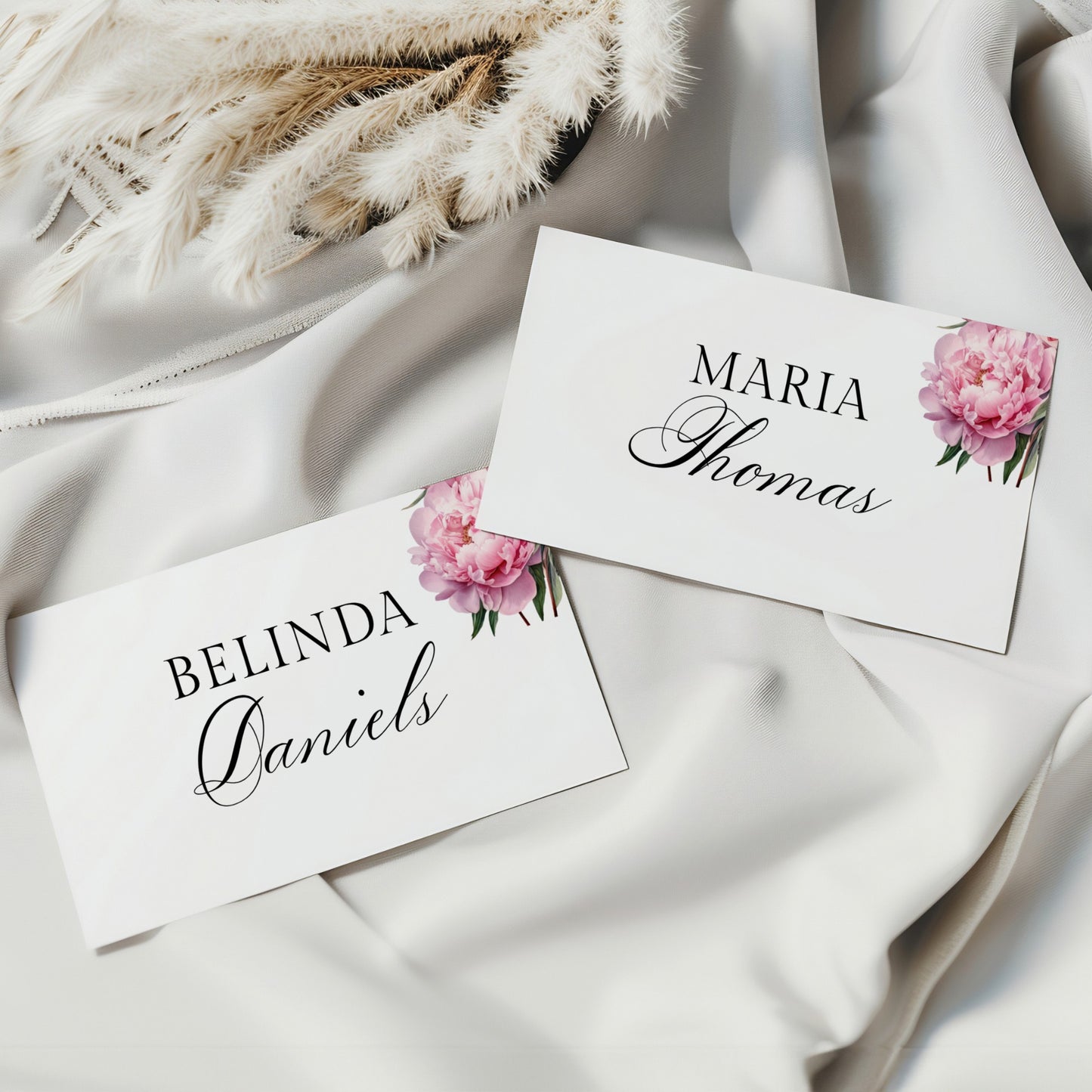 Pink Peony Wedding Stationery Essentials Set