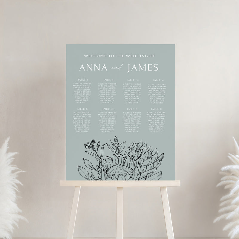 Protea Seating Chart template