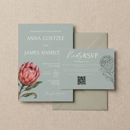Protea Invitation Template