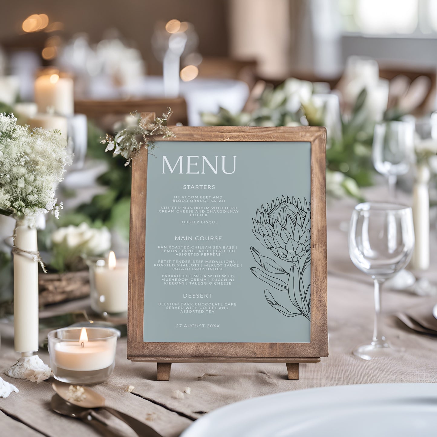 Protea Wedding Stationery Essentials Set