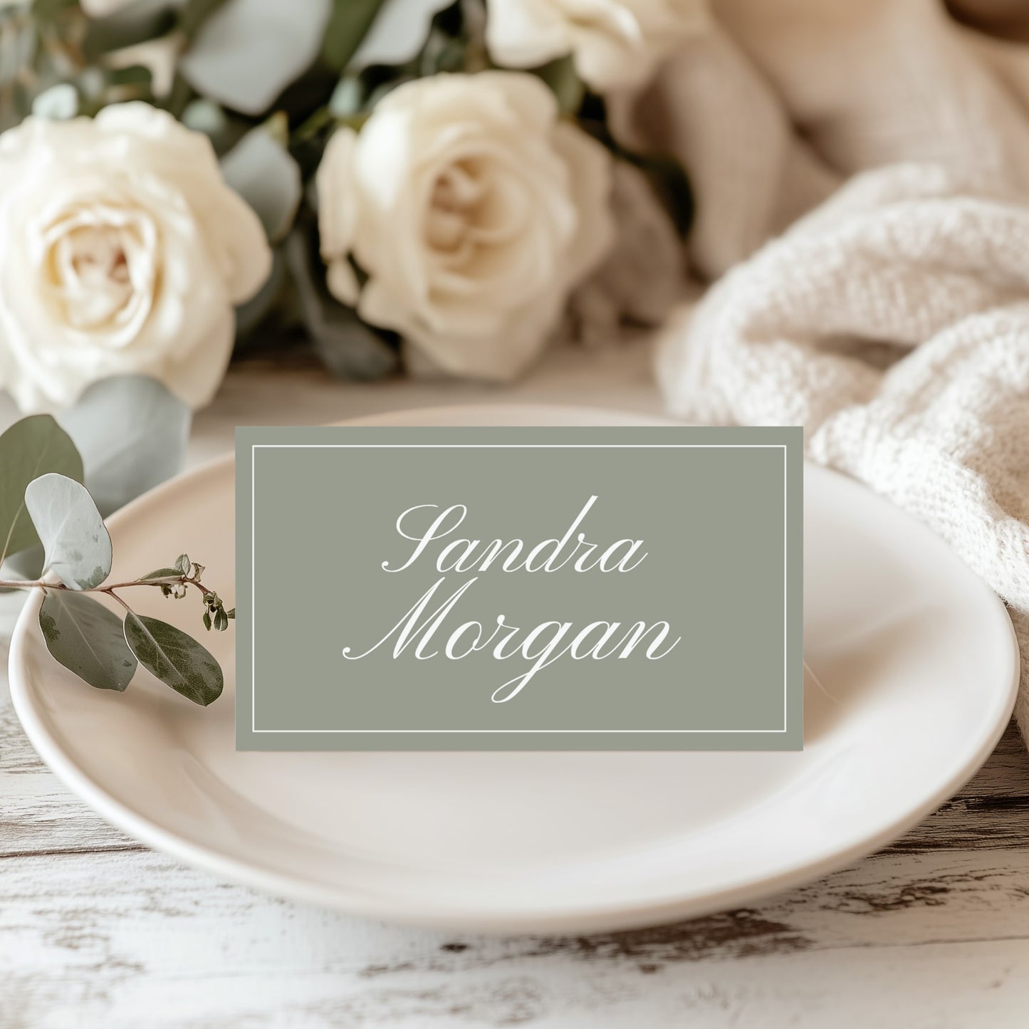 Soft Sage Wedding Stationery Essentials Set